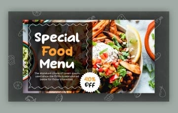 Food Slideshow After Effects Template