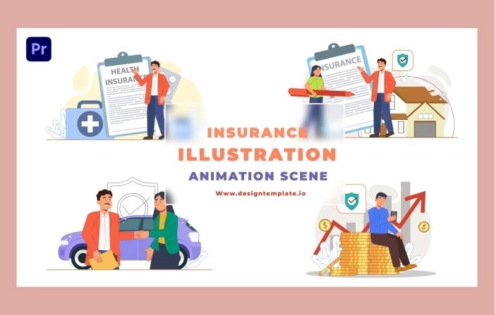 Create Stunning Insurance Animation Scene With Premiere Pro Template