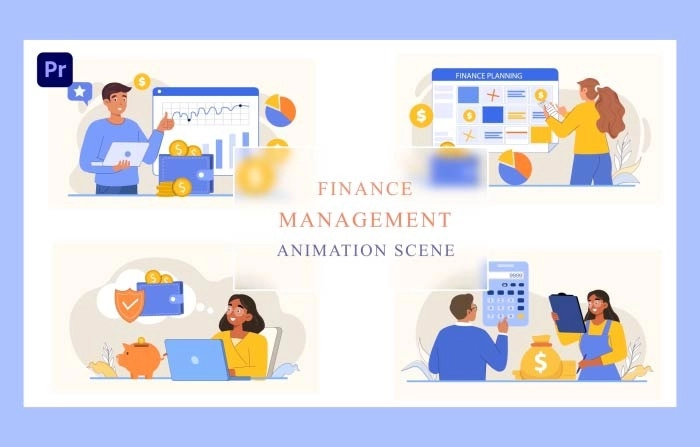 Create Intricate Financial Management Animations With Premiere Pro Template