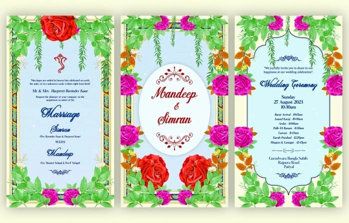 Best Floral Wedding Invitation Instagram Story After Effects Template