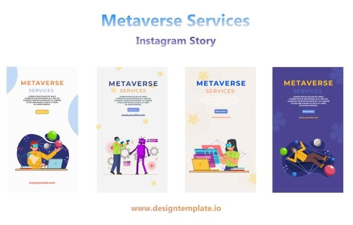 Metaverse Animation Instagram Story After Effects Template