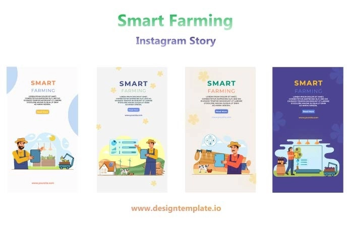 Best Smart Farming Animation Instagram Story After Effects Template
