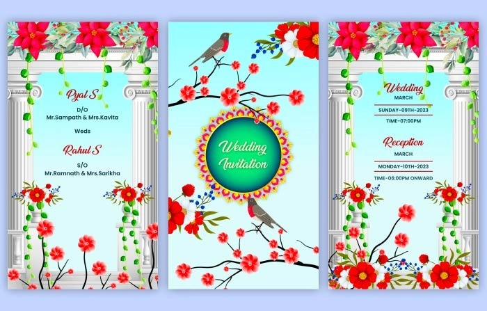 Wedding Invitation Instagram Story Library Of AE Templates