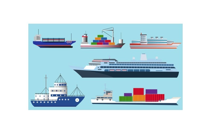 Illustrations For Water Transportation Ships Pack
