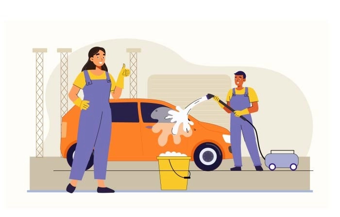 The Best Car Washing Illustrations image