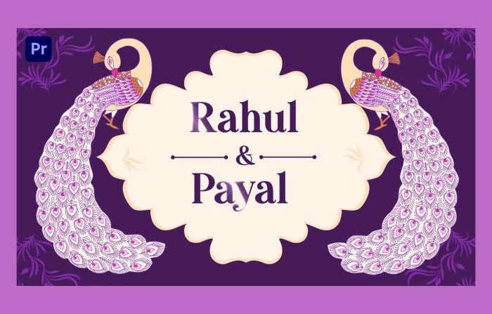 Hindu Wedding Invitation Slideshow Premiere Pro Template