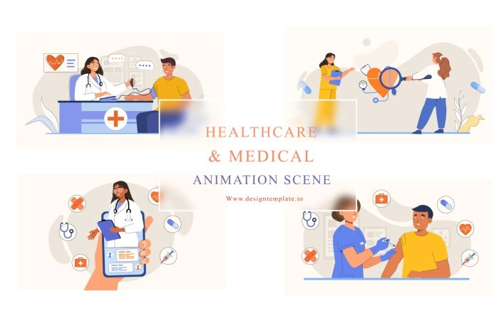 Professional Healthcare And Medical Animation Scene After Effects Template