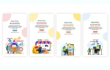 Digital Business Instagram Story After Effects Template