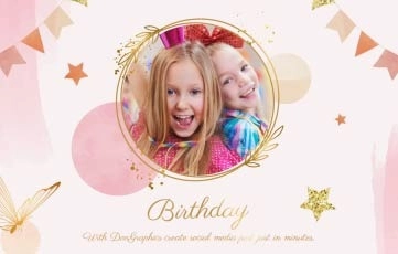 Happy Birthday Bash Images Slideshow After Effects Template