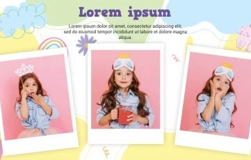 Kids Theme Birthday Slideshow After Effects Templates