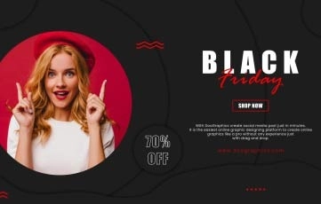 Black Friday Sale Dark Slideshow After Effects Templates