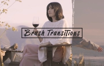 New Brush Transitions Pack After Effects Template