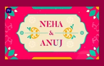 Premiere Pro Template Indian Wedding Invitation