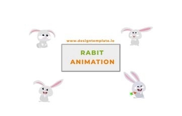 Rabbit Pack Animation Scene Pack After Effects Template