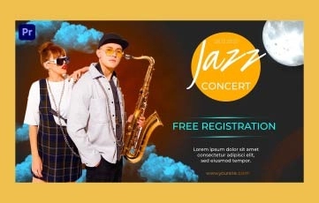 Jazz Concert Slideshow Premiere Pro Template