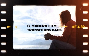 Modern Film Transitions Pack After Effects Template