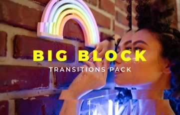 Big Block Transitions Pack After Effects Template