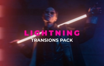 Lightning Transitions Pack After Effects Template