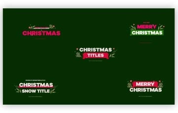 Best Christmas Titles After Effects Template