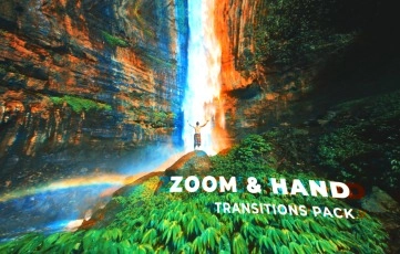 Zoom And Hand Transitions Pack After Effects Template