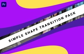 Simple Shape Transition Pack Premiere Pro Template