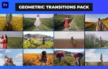 Geometric Transition Pack Premiere Pro Template