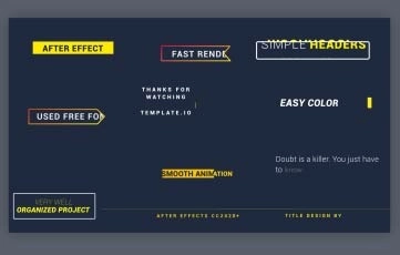 Magic Titles After Effects Template