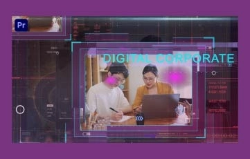 Digital Corporate Slideshow Premiere Pro Template