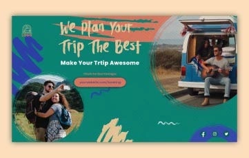 Travel Abstract Slideshow After Effects Template