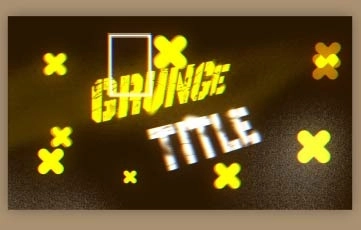 Grunge Title After Effects Template