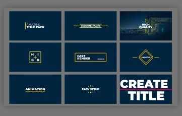 Amazing Titles Pack After Effects Template