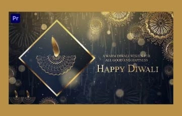 Happy Diwali Slideshow Premiere Pro Templates