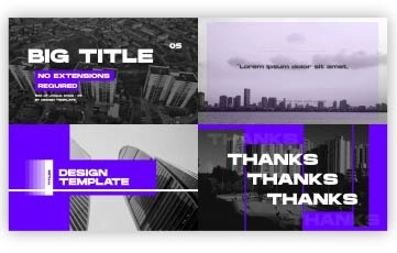 Large titles After Effects Templates