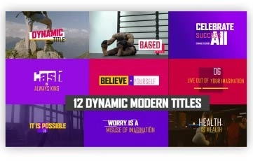 After Effects Dynamic Modern Titles Template