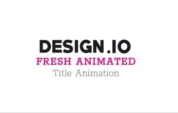 Fresh Animated Titles After Effects Template