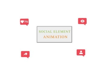 Social Media Element Pack After Effects Templates