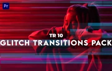 Premiere Pro Templates Glitch Transitions Pack