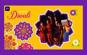 Latest Diwali Slideshow Premiere Pro Template