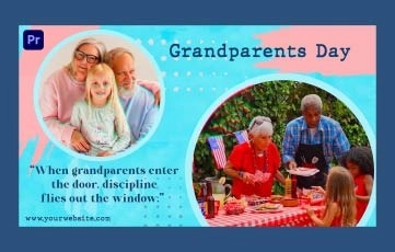 Grandparents Day Slideshow Premiere Pro Template
