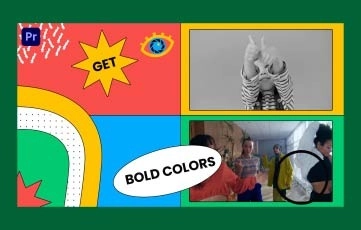 Bold Color Slideshow Premiere Pro Template