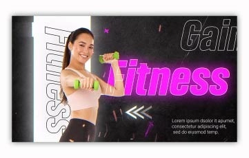 Burn Fitness Slideshow After Effects Template