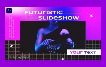 Futuristic Slideshow Premiere Pro Template