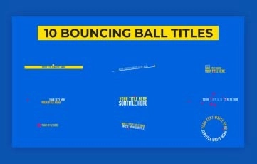 Bouncing Ball Titles After Effects Template