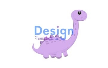 Dinosaur Cartoon Character 2d Animation Scene