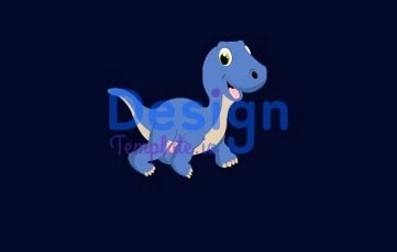 Dinosaur Cartoon Animation Scene
