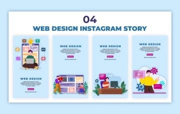 Web Design Instagram Story Premiere Pro Template