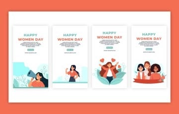 Women's Day Character Instagram Story Premiere Pro Templates