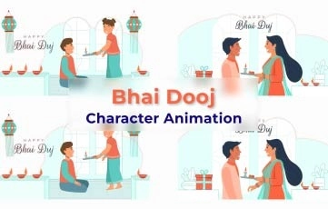 Bhai Duj Character Animation Premiere Pro Templates