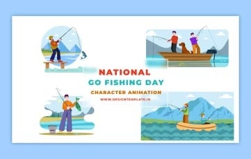 National Go Fishing Day Premiere Pro Template