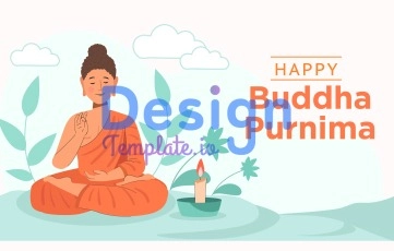 Buddha Purnima Animation Scene
